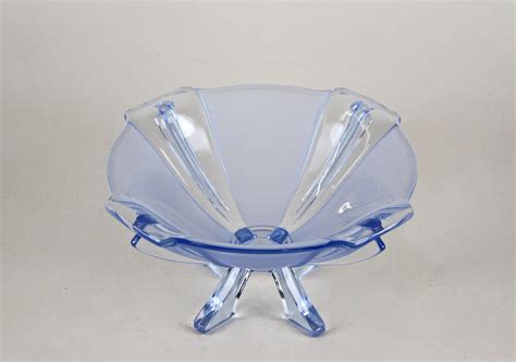 Art Deco Blue Glass Bowl Austria Circa 1920 For Sale At 1stdibs Art Deco Bowls Art Deco