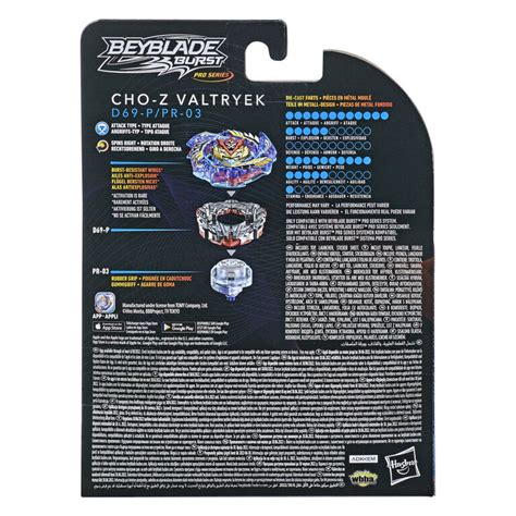 Beyblade Burst Pro Series Cho Z Valtryek Spinning Top Starter Pack Toys R Us Canada