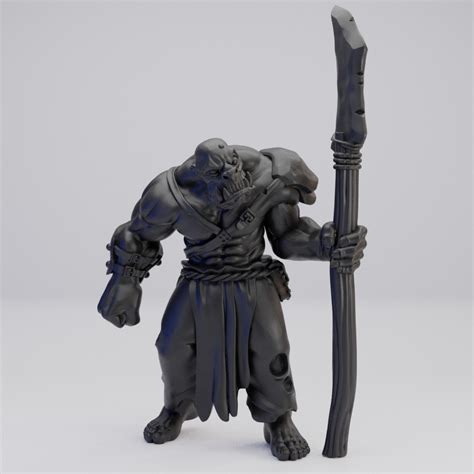 Hot Goblin オーク槍構えC ミニチュア ホットゴブリン TRPG戦士