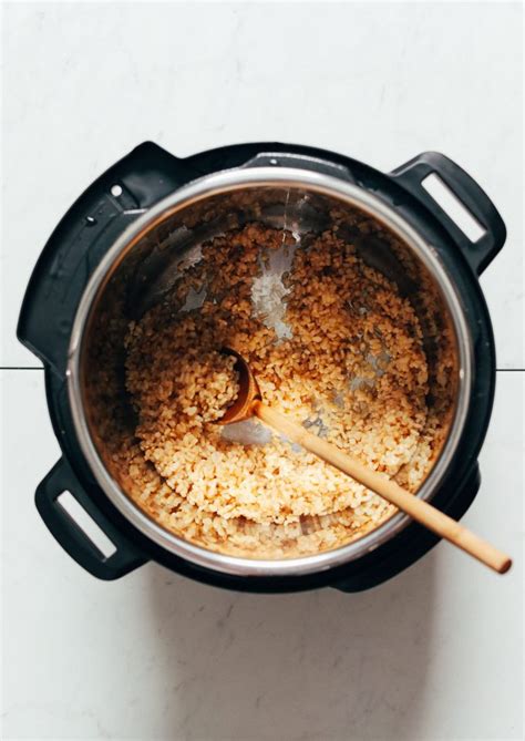 Instant Pot Brown Rice Perfect Every Time Minimalist Baker