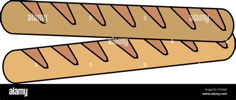 Baguette French Bread Stock Vector Image Art Alamy