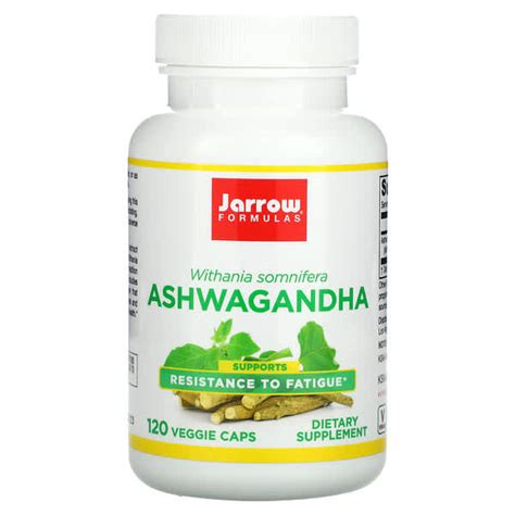 Jarrow Formulas Ashwagandha Mg Veggie Capsules