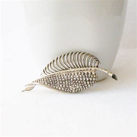 Vintage Beau Sterling Leaf Brooch Vintage Sterling Jewelry Etsy