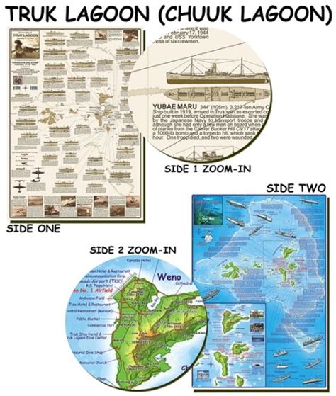 Truk Lagoon Dive Map Scuba Gear Canada