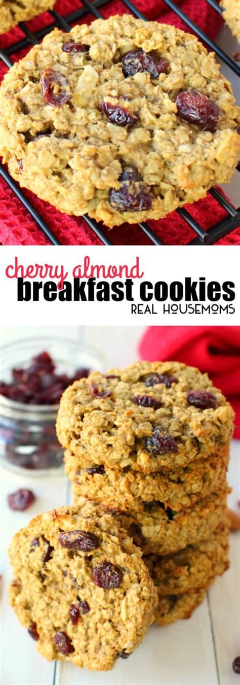 Cherry Almond Breakfast Cookies ⋆ Real Housemoms