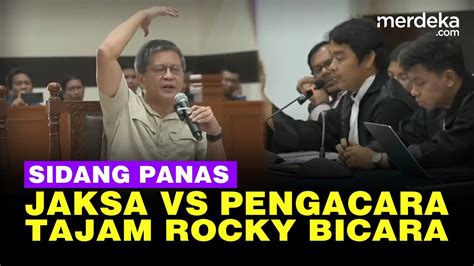 Jaksa Panik Rocky Gerung Keras Bandingkan Demokrasi Era SBY Vs Jokowi