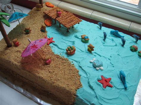 Summer Beach Cake Beach Themed Cakes Summer Birthday Cake Beach Cakes