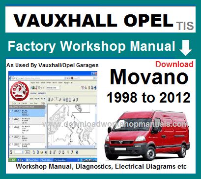 Vauxhall Movano Service Repair Manual