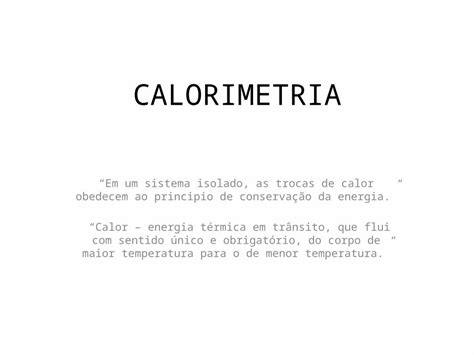 O Calor é Definido Como Uma Energia Termica Que Flui LIBRAIN