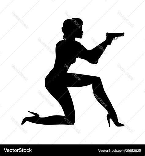 Female Gangster Silhouette