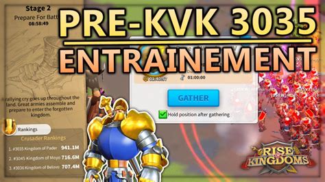 🔴 Pre Kvk 3035 Saison 2 La Phase De Lentrainement Rise Of