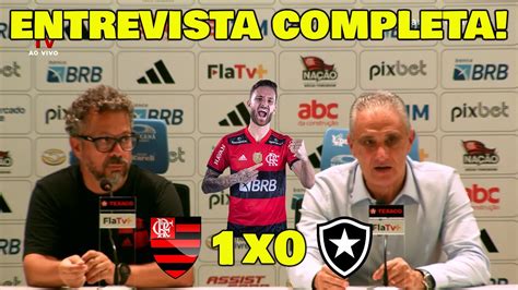 Tite Rasgou O Verbo Na Coletiva Flamengo X Botafogo Youtube