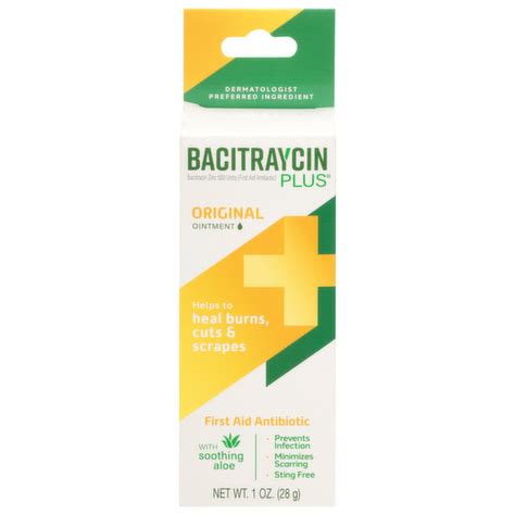 Bacitraycin Plus First Aid Antibiotic Original Ointment