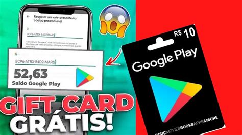 Como Ganhar Gift Card De Gra A Na Google Play Store Gr Tis R Pido E