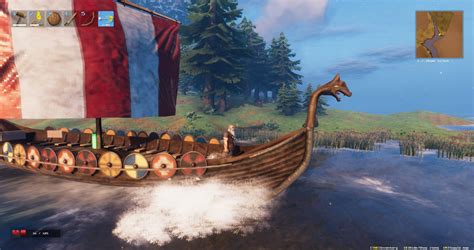 Valheim players are dragging carts behind boats so they don't have to build bridges | VG247