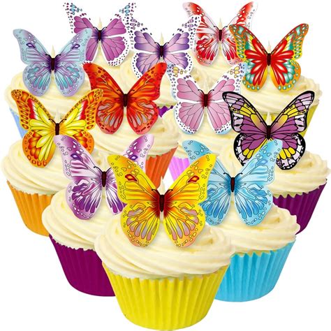 Mixed Edible Butterfly Toppers Pack Of