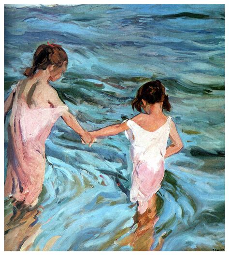 Joaqu N Sorolla Soroya Girls In The Sea Cm