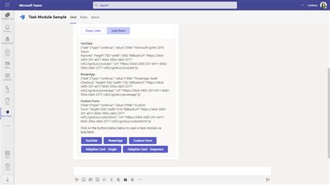 Microsoft Teams Task Module Code Samples Microsoft Learn