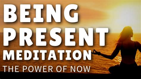 5 Minute Mindfulness Meditation For Being Present The Power Of Now Youtube