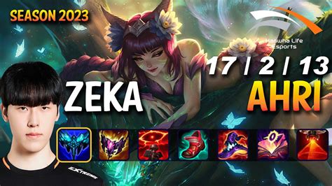 Hle Zeka Ahri Vs Yone Mid Patch Kr Ranked Youtube