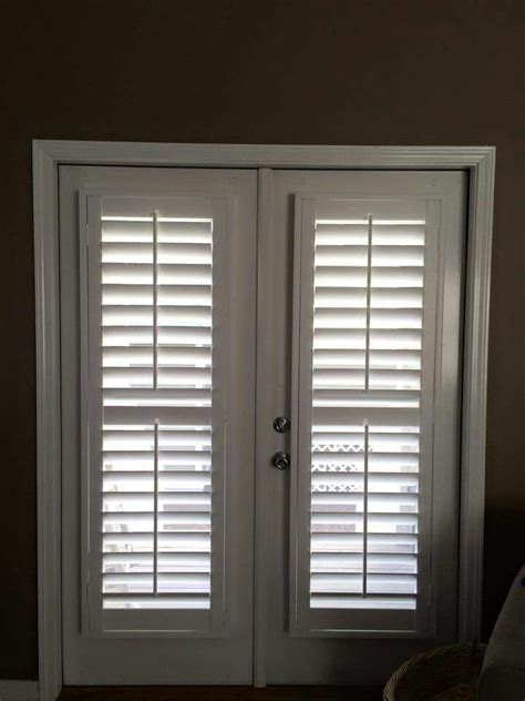 Simple Blinds For Interior French Doors For Small Space Home