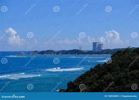 Remote View of the Tanegashima Space Centre, Tanegashima, Kagoshima Prefecture, Japan. Editorial ...