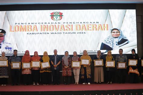 Penganugerahan Kompetisi Inovasi Daerah Kabupaten Wajo 2024 Dan