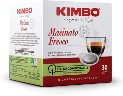 Kimbo Cialde Caff Compostabili Ese Macinato Fresco Tostatura Scura