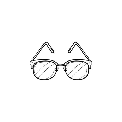 Premium Vector Eyeglasses Hand Drawn Outline Doodle Icon Dioptrical Glasses As Medical