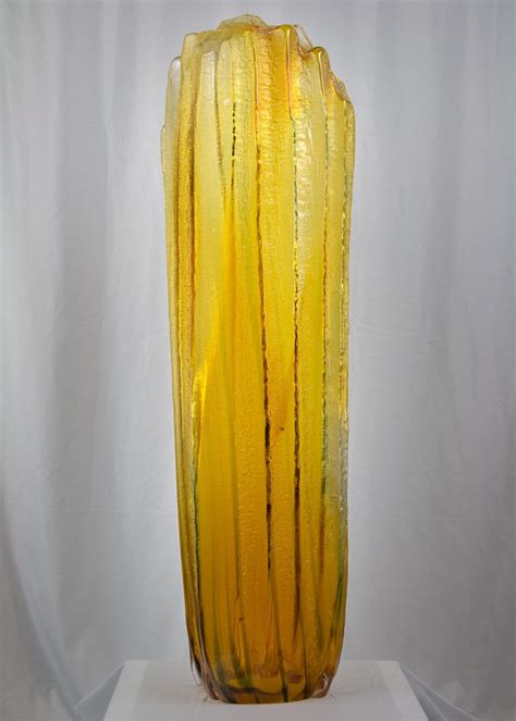 William Morris B 1957 Standing Stone Contemporary Blown Glass Sculpture Contemporary