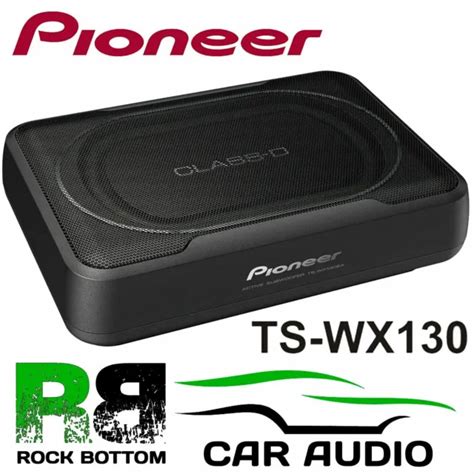 PIONEER TS WX130EA 160 Watts Amplified Active Car Underseat Flat Sub