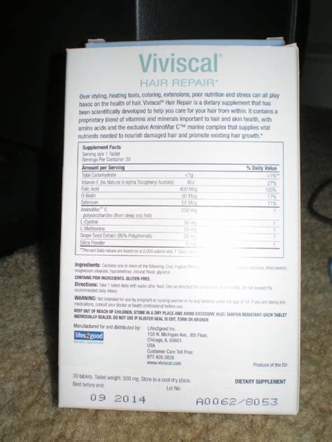 Viviscal Reviews Photos Ingredients Makeupalley