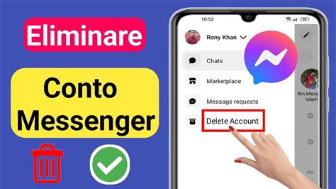 Come Eliminare L Account Messenger Nuovo 2023 Elimina L Account