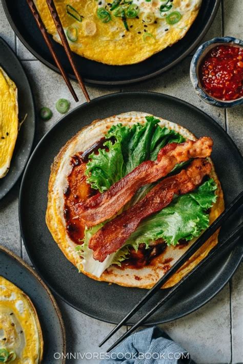 Ji Dan Bing Chinese Breakfast Pancake 鸡蛋饼 Omnivores Cookbook