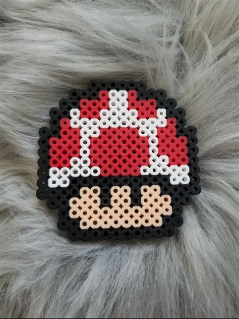 Mario Mushroom Perler Bead Pattern