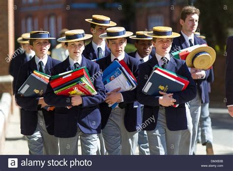 Harrow A Very British School Filmed For Sky 1 Stock Photo British