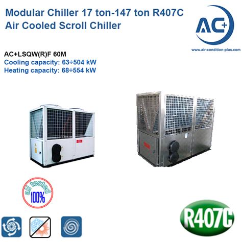 Air Cooled Modular Chiller 65kw19trand130kw35tr