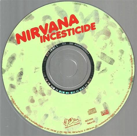 Nirvana Incesticide Cd 1992 Geffen Dgcd 24504 Alternative Rock