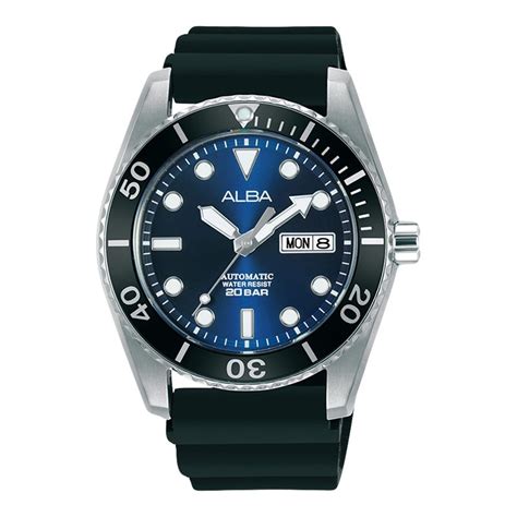 Jual Jam Tangan Pria Alba Mechanical Al X Automatic Men Blue Dial