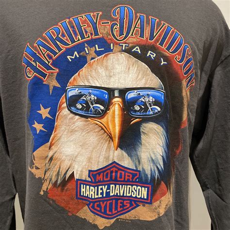 Harley Davidson Military Overseas Tour Eagle Mens Xl Gem