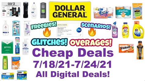 Dollar General Cheap Deals Glitches Freebies Overage