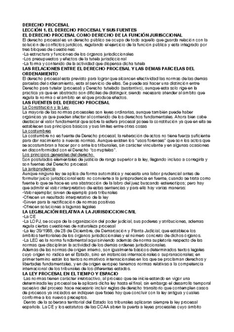 Derecho Procesal Civil I Pdf