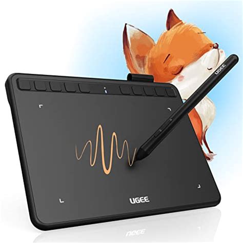 Ugee Drawing Tablet S Digital Graphics Pad With Battery Free Stylus