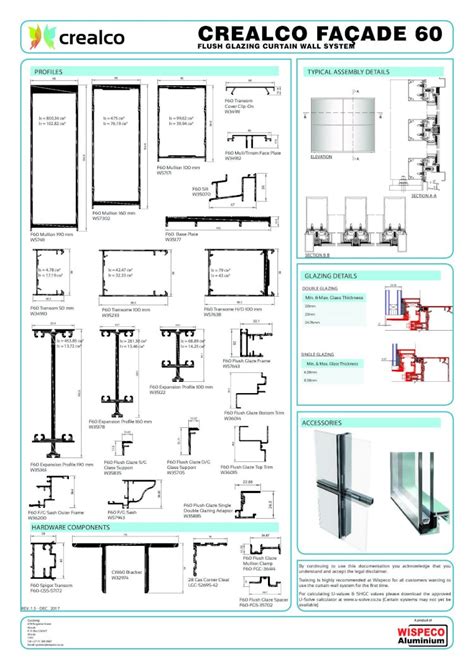 PDF CREALCO FAÇADE 60 C AA LEE AA LEE DRAW WISPECO CURTAIN WALL