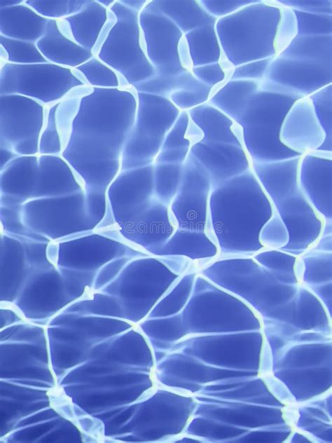 Blue Ripple Water Background Water Surface Blue Swimming Pool Stock