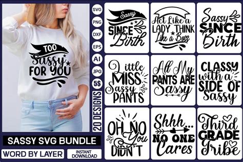 Sassy Svg Bundle Bundle · Creative Fabrica