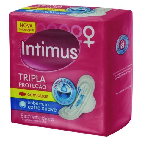 Absorvente Intimus Gel Ultra Protecao Normal Suave Abas Unidades