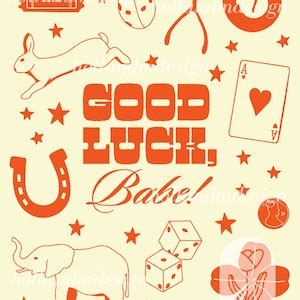 Good Luck Babe Print Lucky Symbols Numbers And Charms Poster Chapell Roan Lyrics Fan Art
