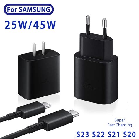 F R Samsung Ladeger T 25w 45w Supers Chn Elles Ladeger T Eu Us Galaxy