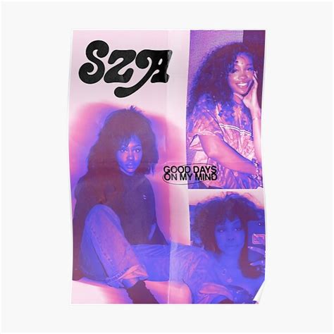 Sza Good Days Aesthetic Poster For Sale By Kayaroh Redbubble